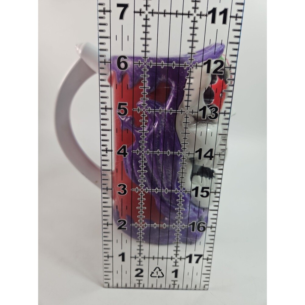 Red Monster Jam Grave Digger Monster Truck Racing Grim Reaper Plastic Mug Cup - Picture 8 of 8